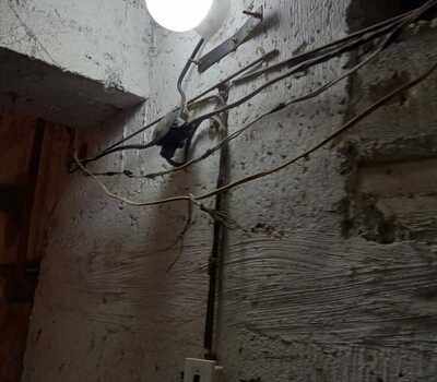 Восстановление освещения в подвале по ул Виноградная 6