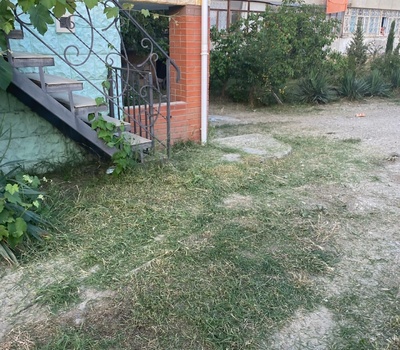 Покос травы на придомовых территориях мкд.
