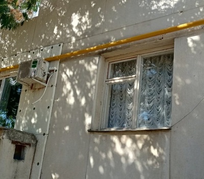 Окраска газовых труб по фасадам МКД ул. Истрашкина