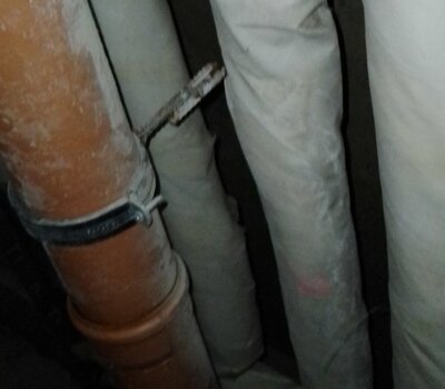 Гагарина 44  замена  лежака  канализации в подвале